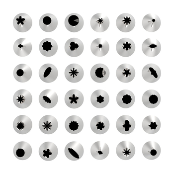 72-частен комплект дюзи за украса с торбичка и кутия за инструменти за печене