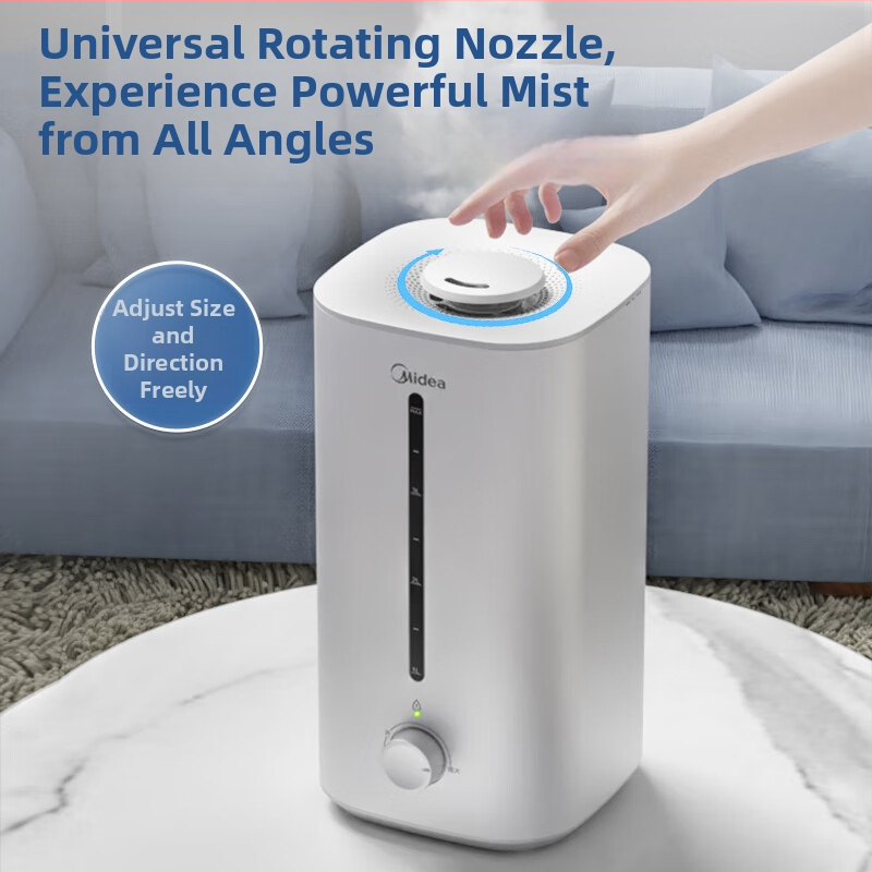 Midea ovlaživač SC-3G40S za kućnu upotrebu, 4L spremnik, pokrivenost 10–20 m², aromaterapija, 1 izlaz za maglu, mehanički način rada