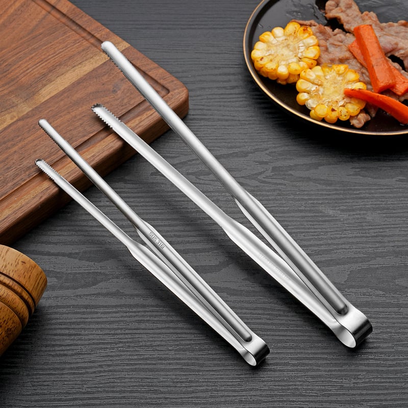 304 čelični klip za posluživanje, višefunkcionalan, protivklizni i protiv opeklina, otporan na visoke temperature; prilagođena obrada i tisak logotipa