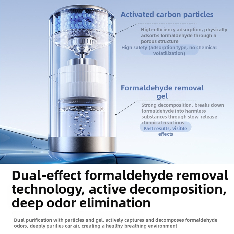 BASEUS DT mikromolekulárny dvojfázový deodorant pre auto – čistič vzduchu, model BS-CZ012, vhodné pre všetky vozidlá, hmotnosť 560