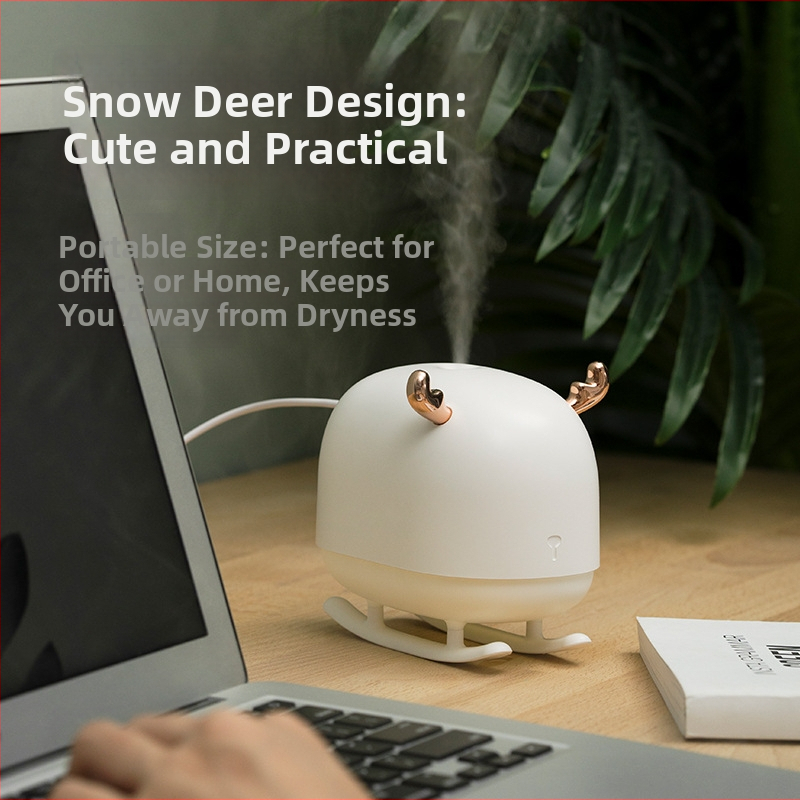 Υγραντήρας υπνοδωματίου με αρωματοθεραπεία, αθόρυβη λειτουργία, USB τροφοδοσία, δεξαμενή 0.5–1 L, κατάλληλος για χώρους έως 10 m²