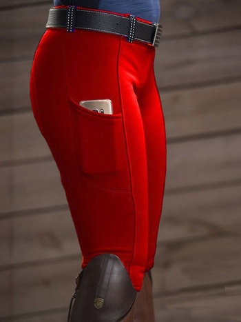 Női magas derekú rövid ceruza nadrág, poliészter-elasztán keverék, vékony anyag