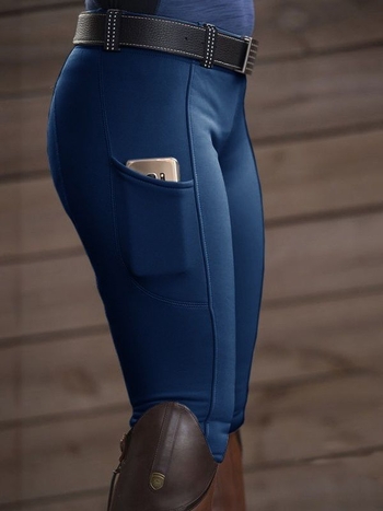 Női magas derekú rövid ceruza nadrág, poliészter-elasztán keverék, vékony anyag