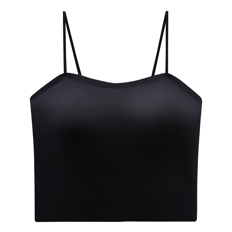 Vállpánt nélküli melltartó borítással Ice Silk/Nylon, varrat nélküli, lélegző, karcsú hátsó rész, kényelmes; telt kosár, vékony formázott kosár; fő anyag 70–80%