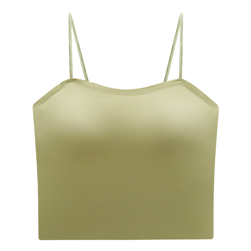 Vállpánt nélküli melltartó borítással Ice Silk/Nylon, varrat nélküli, lélegző, karcsú hátsó rész, kényelmes; telt kosár, vékony formázott kosár; fő anyag 70–80%