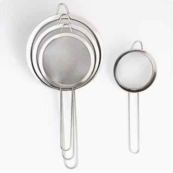 Nehrđajući čelik — ručno sito i mrežasta cjediljka za brašno; za filtriranje ptičjeg gnijezda i ostataka sojinog mlijeka; brenda QN; prilagodba i otisak logotipa dostupni