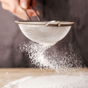 Nerđajući čelik kuhinjsko cjedilo s mrežom ravnog uzorka twill, s jednim kukom i zaštitom od opeklina, novi kineski stil, izlazak ljeta 2020.