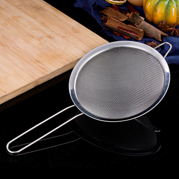 Nerđajući čelik kuhinjsko cjedilo s mrežom ravnog uzorka twill, s jednim kukom i zaštitom od opeklina, novi kineski stil, izlazak ljeta 2020.