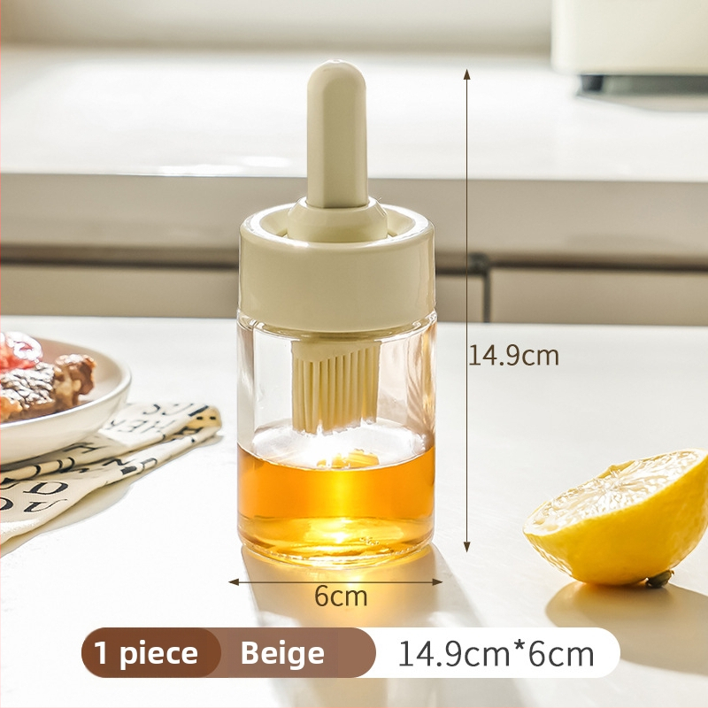 Četka za roštilj s integriranom posudom za ulje, silikonim držakom i PP vlaknima