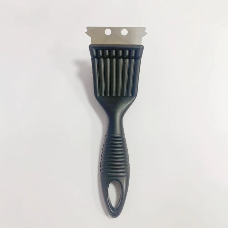 Četka za roštilj s oštrim repom, čelične vlasi, PP držač, moderni minimalistički stil, za čišćenje mreže roštilja