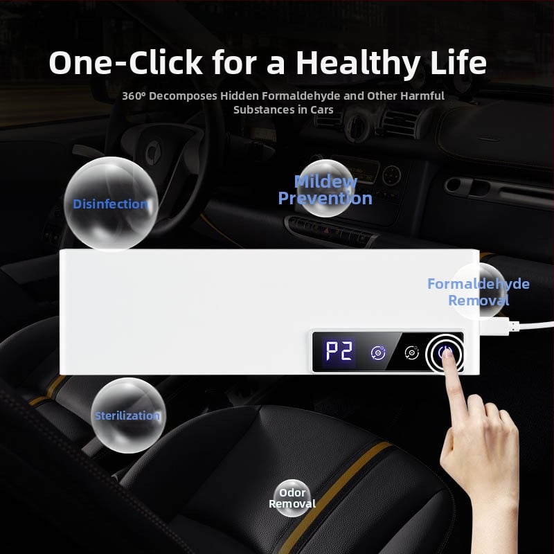 Μίνι απολυμαντικό όζον για φορμαλδεΰδη και απομάκρυνση οσμών, με αρνητικά ιόντα και όζον, ροή αέρα 50 m3/h, θόρυβος κάτω από 36 dB, τροφοδοσία USB