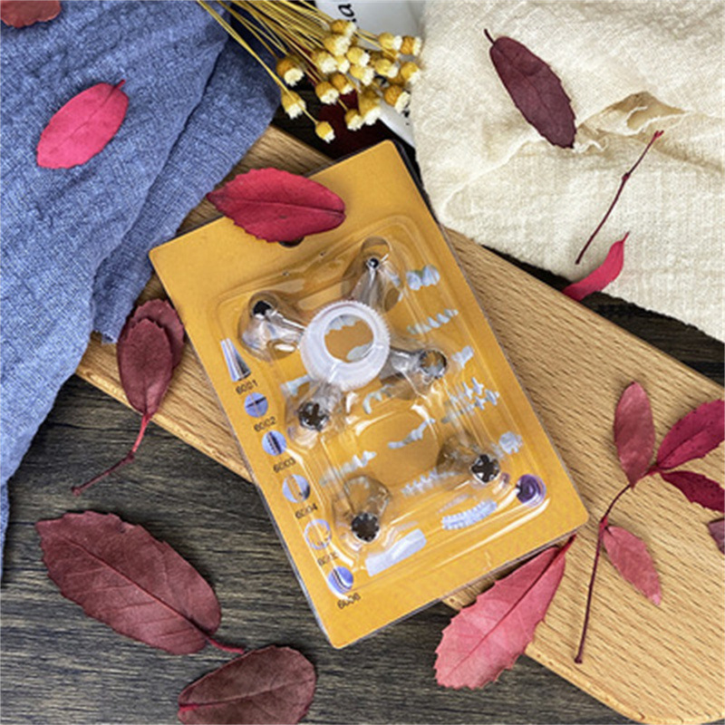 Peng Cheng неръждаема стомана 6-накрайников комплект за декорация на торти с конвертор