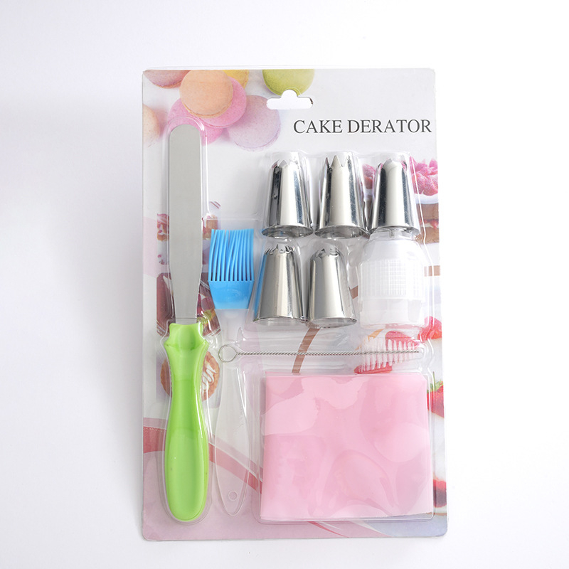 Набор декоративни върхове за украса, неръждаема стомана + EVA + PP, код 505, за печене на торти