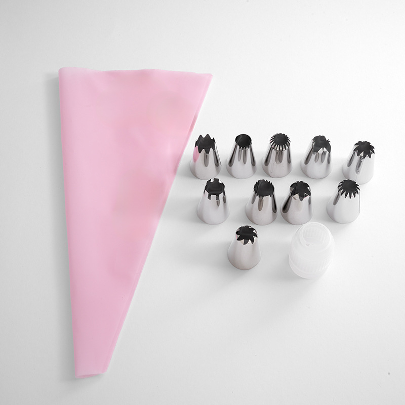 Набор декоративни върхове за украса, неръждаема стомана + EVA + PP, код 505, за печене на торти