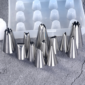 Sütemények díszítésére szolgáló tortadíszítő készlet – 304 rozsdamentes acél nyomófejek, varrat nélküli nyomófejek, szilikon süteményzsák, dobozos csomagolás
