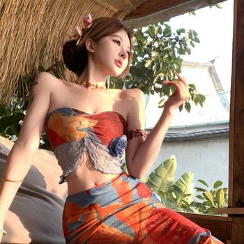 Női mintás top, akril szálak, városi stílus, 2022 nyár, felnőtt nőknek