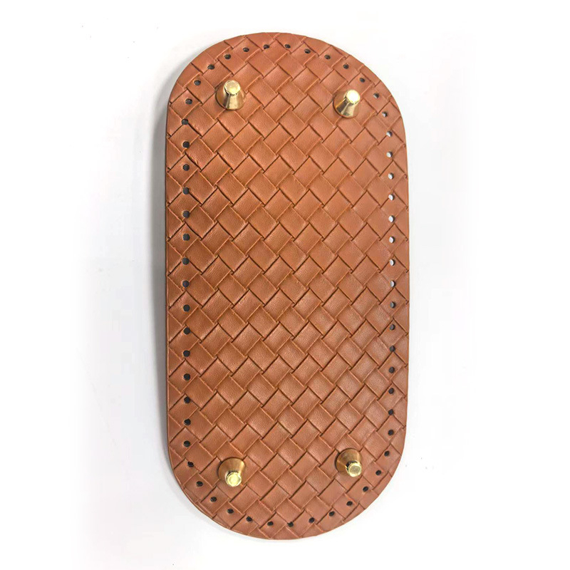 Долна плоча за чанти с имитирана тъкана кожа, водоустойчива, ретро стил Европа–САЩ, пролет 2026