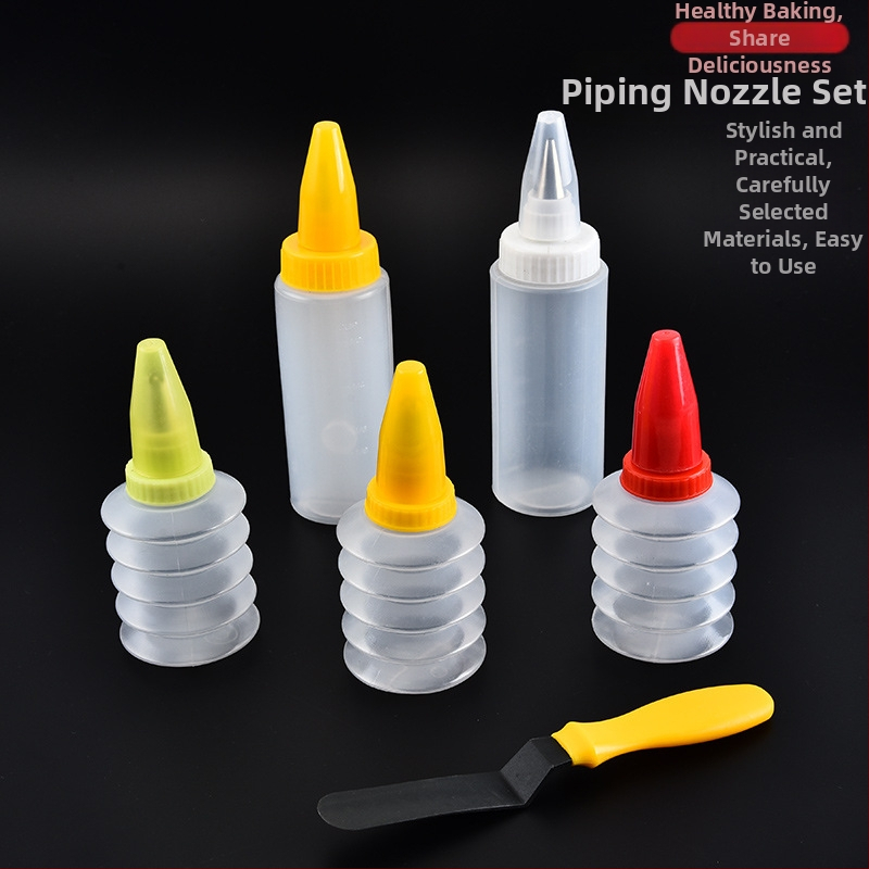 Set dýz na zdobenie pečiva – nerezová oceľ 304 + PP + PS; zdobovacie vrecko/pistola; moderný jednoduchý štýl (uvádzané 2018)