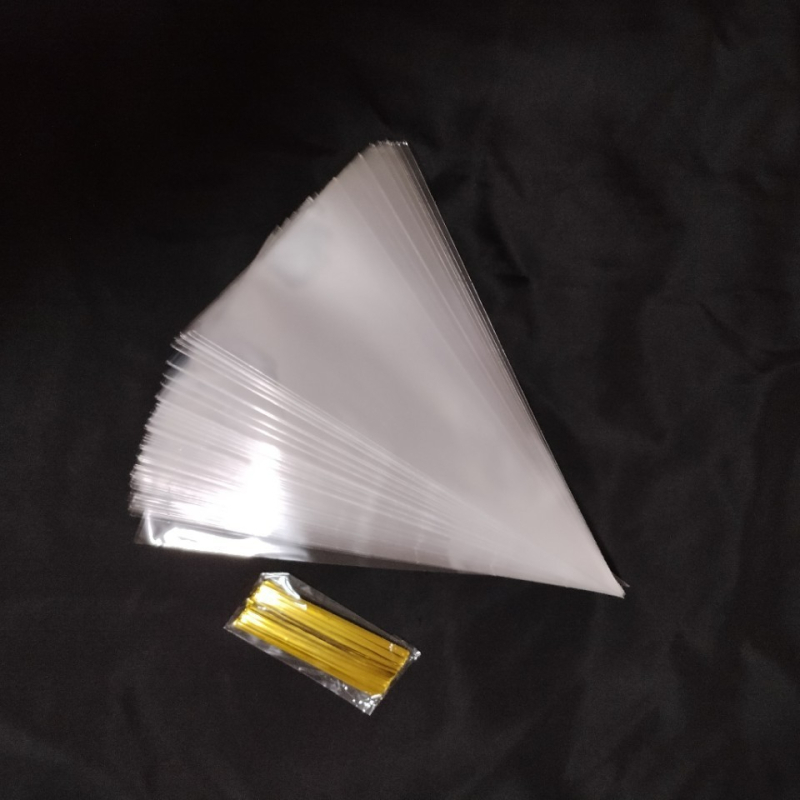 Пластмасова торба за декорация/шприц торба, ОПП материал, горещо изрязване на ръба, товароносимост 3 кг, възможност за персонализация и печат на лого