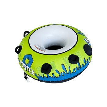 Μονοπρόσωπο φουσκωτό δαχτυλίδι νερού έλξης με σχοινί έλξης, PVC πάχος 0,60 mm, ανθεκτικό στο κρύο, συμπεριλαμβάνεται αντλία αέρα, μέγιστο φορτίο 77 kg