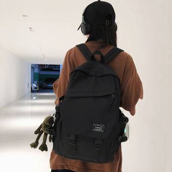 Unisex ruksak – moderan korejski stil, proširivi dizajn, najlon konstrukcija, zakrivljene naramenice (Ključne specifikacije: najlon; proširivi dizajn; zakrivljene naramenice)