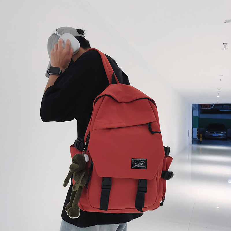 Unisex ruksak – moderan korejski stil, proširivi dizajn, najlon konstrukcija, zakrivljene naramenice (Ključne specifikacije: najlon; proširivi dizajn; zakrivljene naramenice)