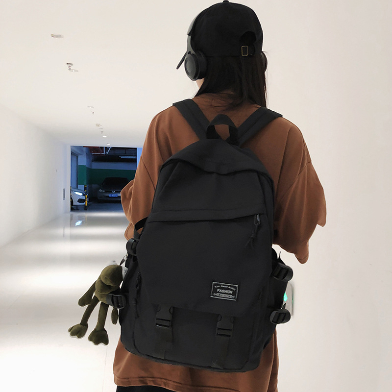 Unisex ruksak – moderan korejski stil, proširivi dizajn, najlon konstrukcija, zakrivljene naramenice (Ključne specifikacije: najlon; proširivi dizajn; zakrivljene naramenice)