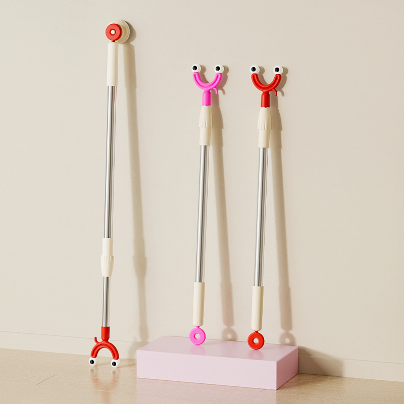 Bară magnetică pentru haine cu față zâmbitoare, material PET, instalare fără găuri, pentru balcon, model JI5156154151