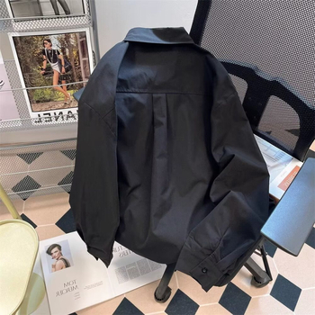 Ing galléros, hosszú ujjas, laza szabású, koreai kardigán stílusú, anyag keverék szálakból, poliészter ≤30%