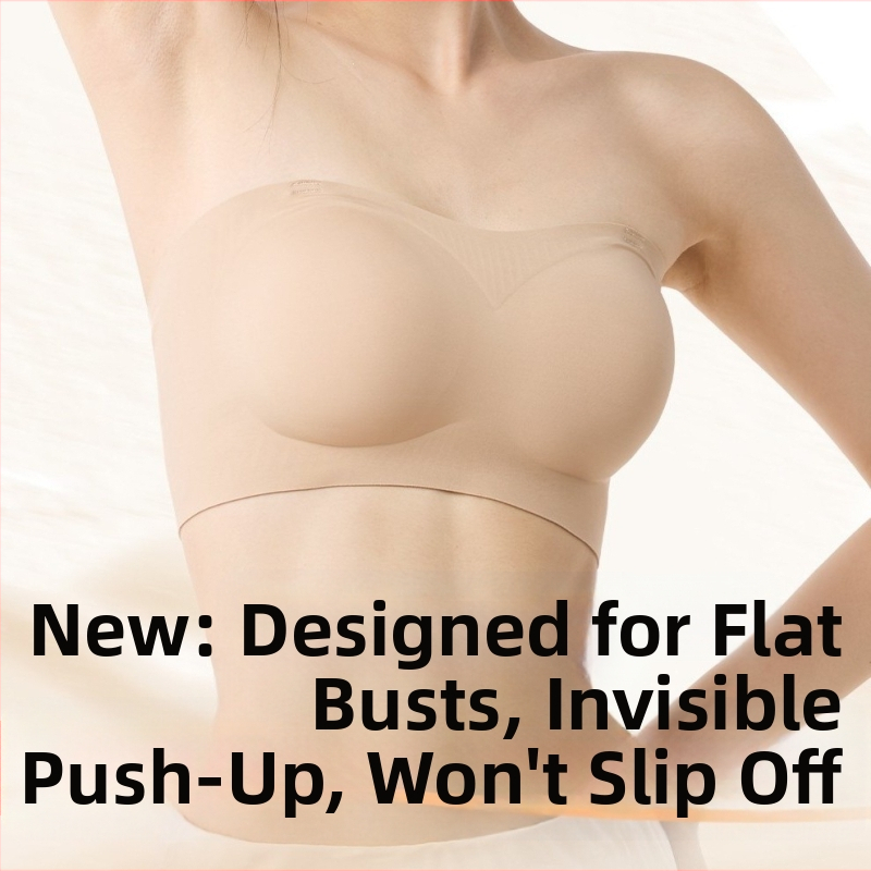 Sutien fără cusături, push-up, cu bretele detașabile, anti-alunecare, cupe 3/4