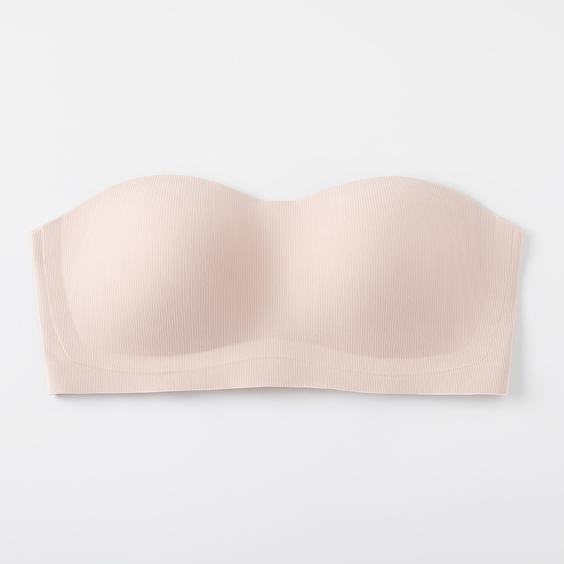 Sutien fără cusături, push-up, cu bretele detașabile, anti-alunecare, cupe 3/4