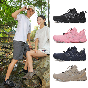 Παπούτσια περιπάτου κατά μήκος ποταμού με πέντε δάχτυλα, άνω μέρος από δίχτυ, αντιολισθητική εξωτερική σόλα από καουτσούκ, καουτσούκ μεσαία σόλα, χαμηλό σχέδιο