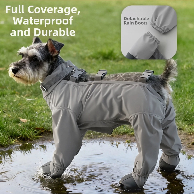 Îmbrăcăminte pentru câini patru labe – impermeabilă și antipraf, poliester, brand Star