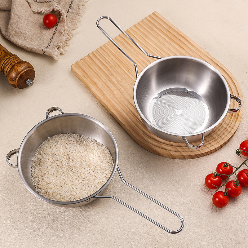 Nehrđajući čelik višestruko sito: za ispiranje riže, filtr za mlijeko soje, cjedilo za sok i sezam, kuhinjska žlica za rezance, ultra-fino sito za brašno