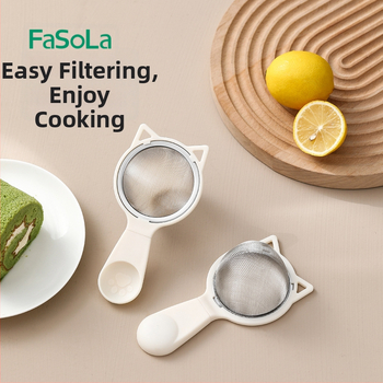 FaSoLa sită din oțel inoxidabil pentru făină și filtru de lapte de soia, unelte pentru hrana bebelușilor