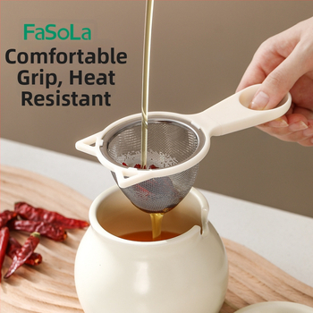 FaSoLa sită din oțel inoxidabil pentru făină și filtru de lapte de soia, unelte pentru hrana bebelușilor