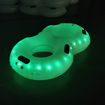 8-as alakú PVC felfújható vízisígyűrű világítással, matt átlátszatlan felülettel, két személyes – Kód Yt-0271