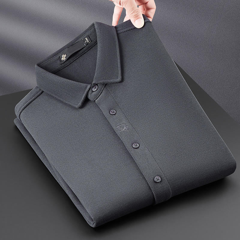 Cămașă brodată cu jacquard, mâneci lungi, 85% bumbac, 12% alte materiale, 3% elastan