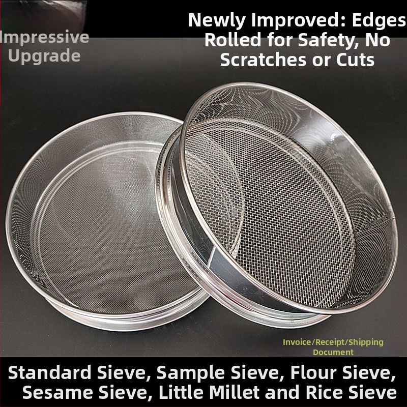 Cernător de făină - Sită din oțel inoxidabil cu plasă de filtrare pentru coji de hrișcă și orez