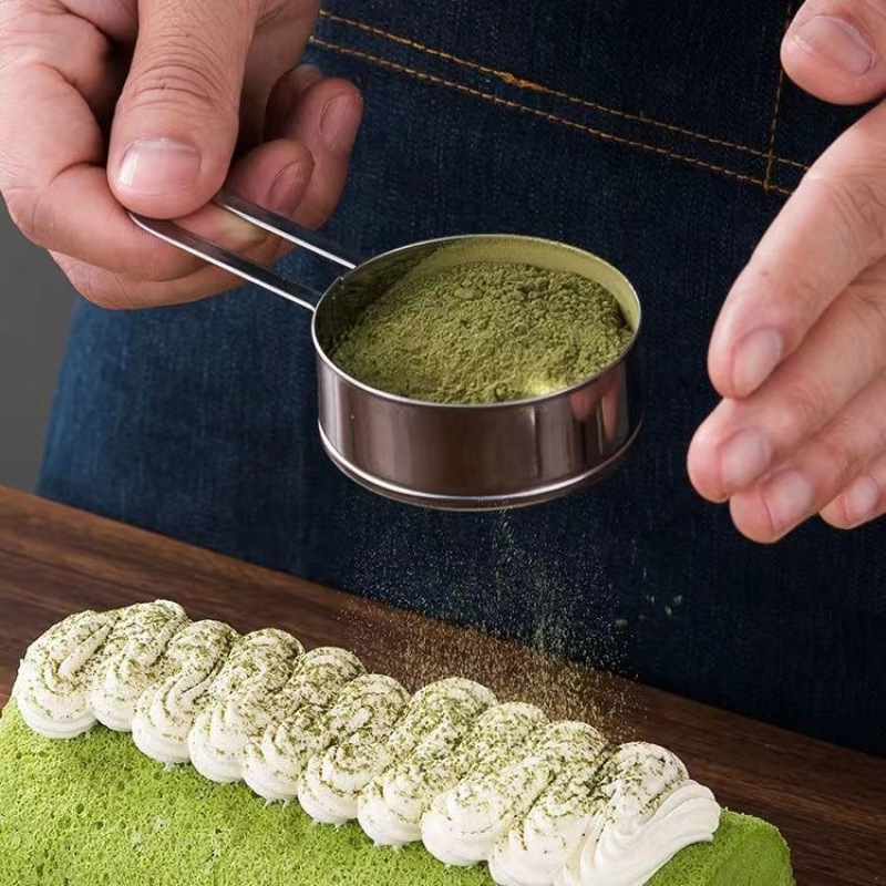 Cernător de făină în stil japonez - manual, din oțel inoxidabil, sită ultra-fină pentru uz casnic