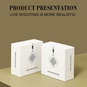 Purificator de aer portabil stil colier, cu ioni negativi, eliminare mirosuri, 50 m3/h, alimentare USB, potrivit pentru spații până la 10 m²