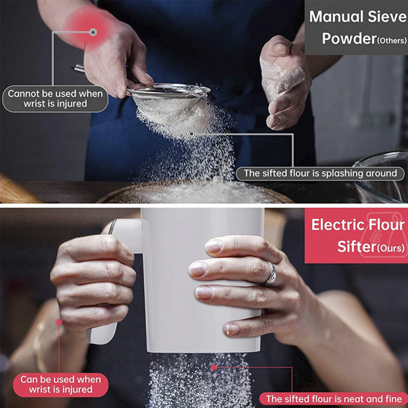Elektrické sito na múku, automatické, pre hotely a reštaurácie, na pečenie
