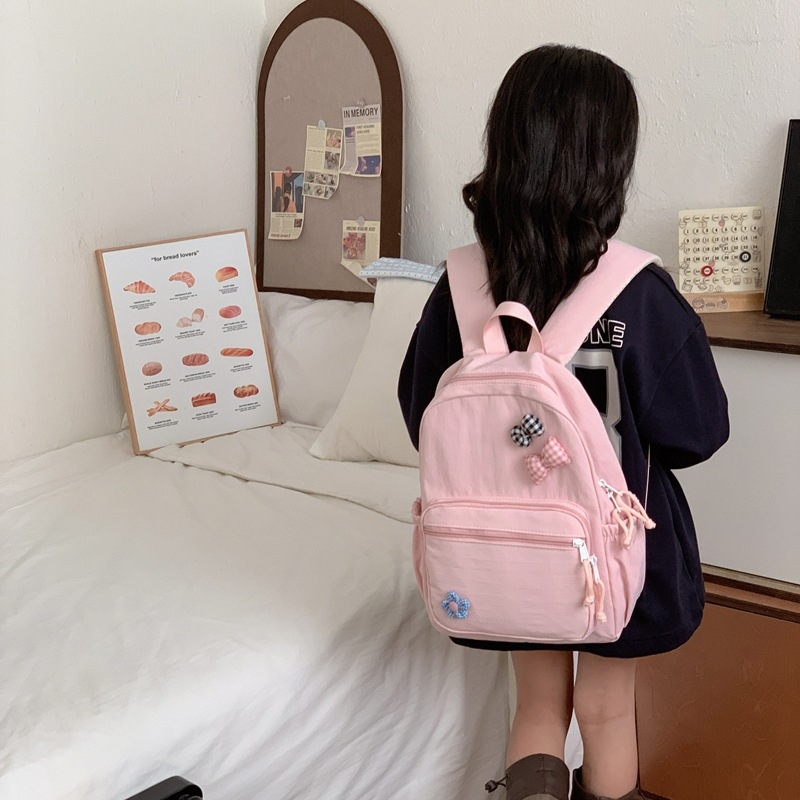 Rucsac pentru copii din pânză de canvas, cu protecție a coloanei vertebrale, ultraușor, rezistent la uzură, cu capacitate mare