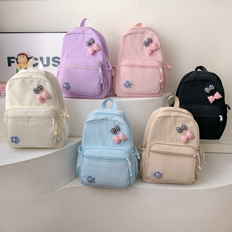 Rucsac pentru copii din pânză de canvas, cu protecție a coloanei vertebrale, ultraușor, rezistent la uzură, cu capacitate mare