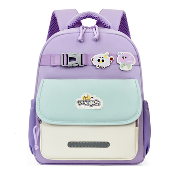 Első–második osztályos iskolatáska cartoon stílusban, ultra könnyű, gerincvédelem, lélegző vállpántok, nylon anyag