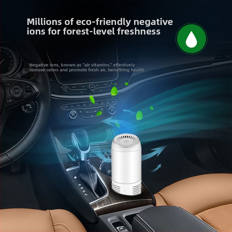 Automobilný čistič vzduchu s negatívnymi ionmi Y20, 3–5 W, 8 miliónov ión/cm³, aromaterapia + filtrácia + trojstupňové riadenie