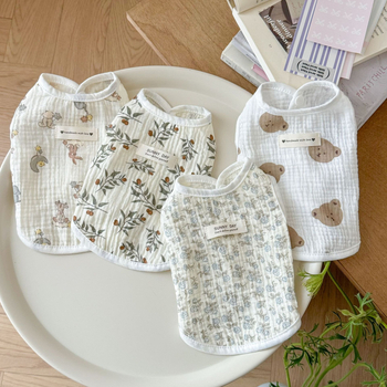 Vesta de bumbac pentru animale de companie – fără mâneci, stil de vară, unisex