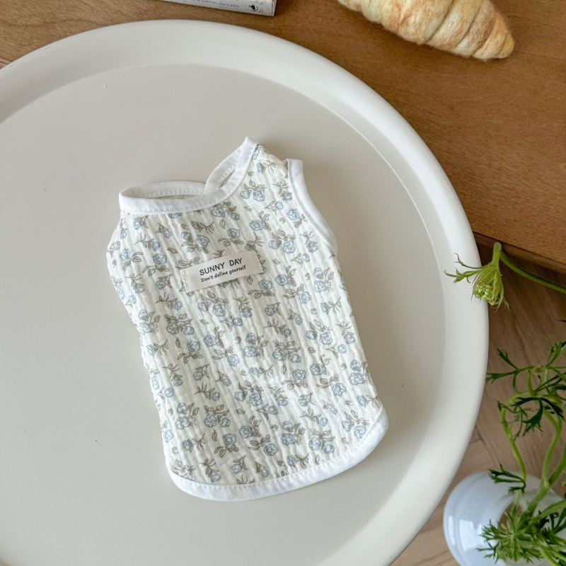 Vesta de bumbac pentru animale de companie – fără mâneci, stil de vară, unisex