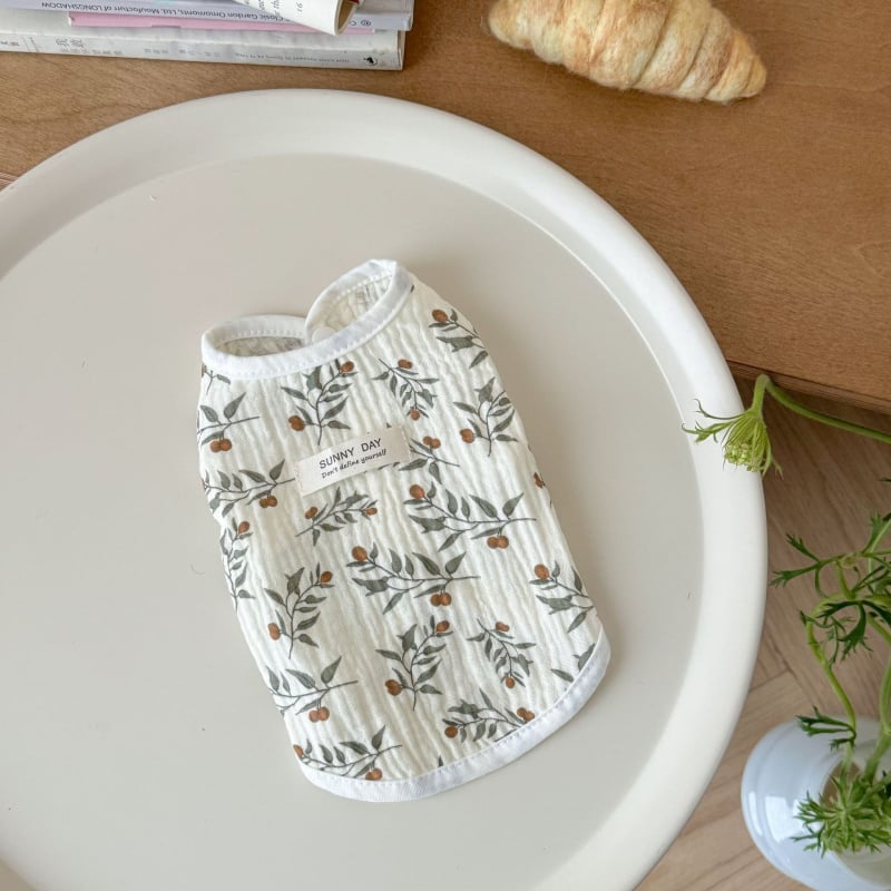 Vesta de bumbac pentru animale de companie – fără mâneci, stil de vară, unisex