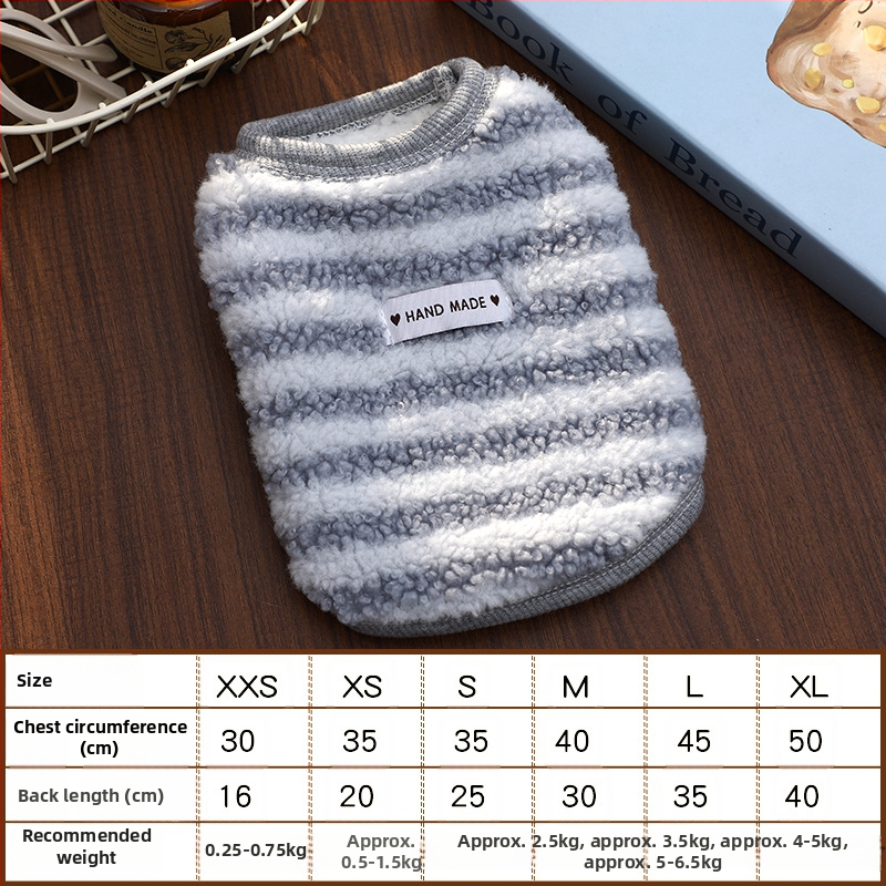 Vestă pentru câini mici - bumbac cu căptușeală fleece, stil casual, marca Le Shuang